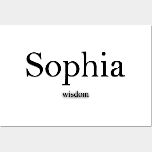 Sophia Name meaning Posters and Art